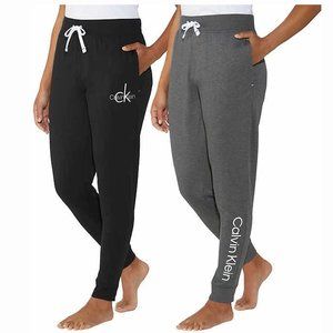 Calvin Klein Women's X-LARGE 2-Pack French Terry Joggers Sleep Lounge